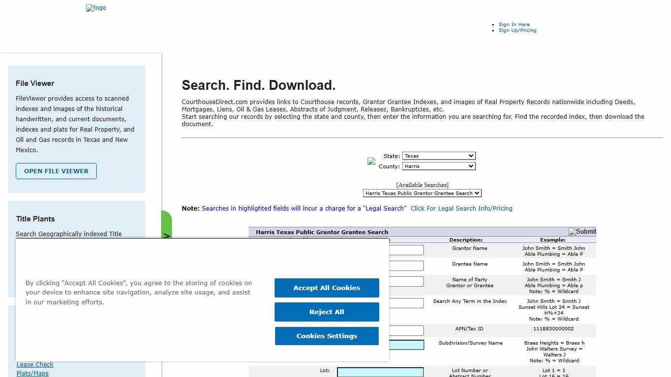 Search & Access Texas Public County Records Online | National Database | CourthouseDirect.com