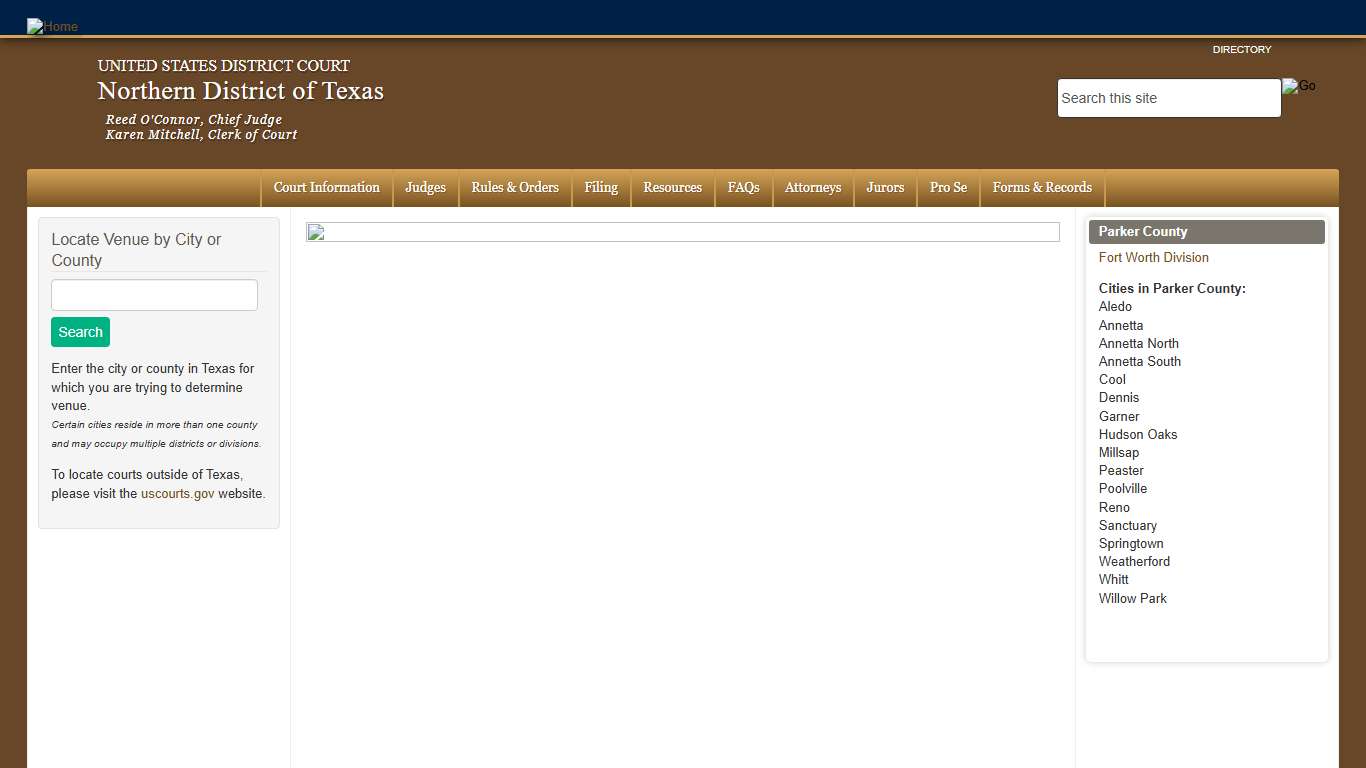 Parker County | Northern District of Texas | United States District Court